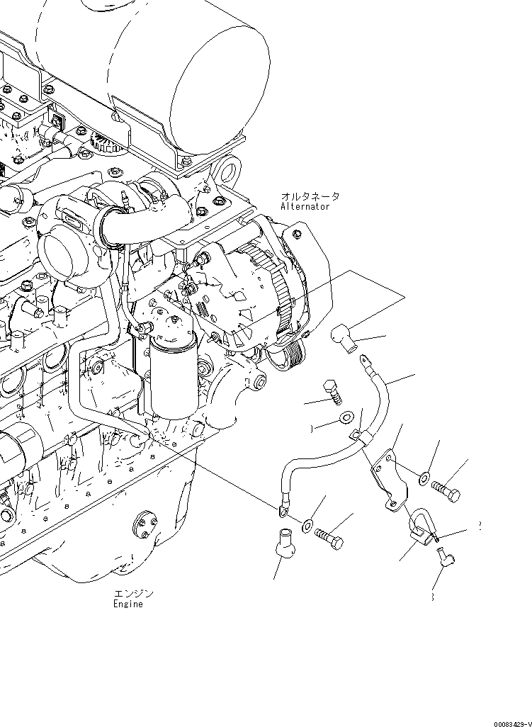 Кабель 423-Z91-4151 KOMATSU