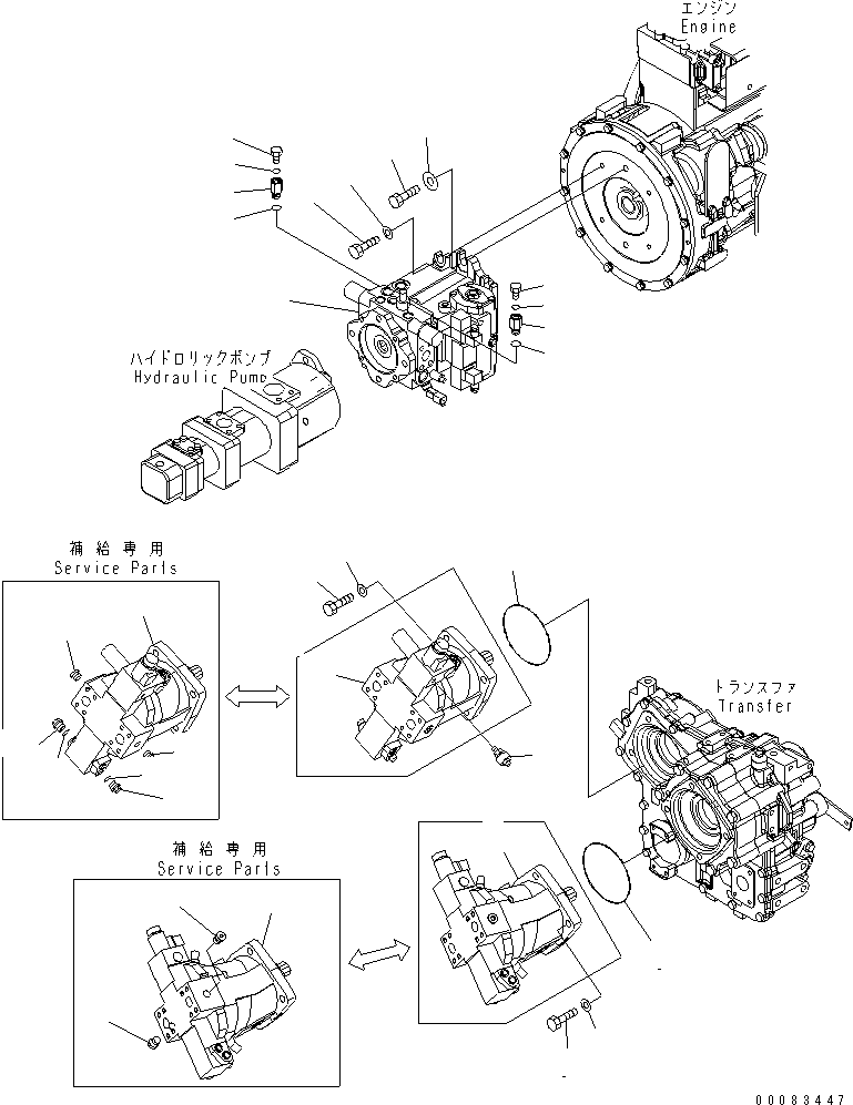MOTOR,(SEE FIG. Y1651-01A1A) (HST 2) (418-18-31303) KOMATSU