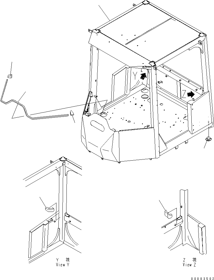 ROPS Canopy 423-921-4110 KOMATSU