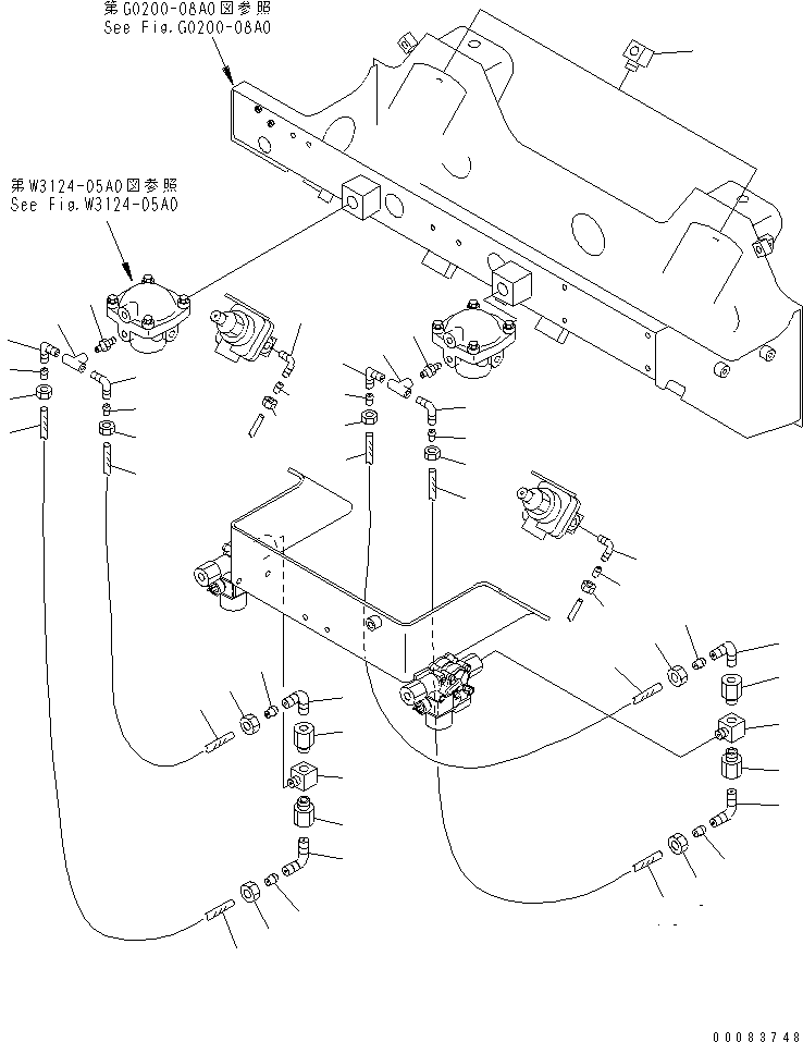 Тройник 07324-90300 KOMATSU