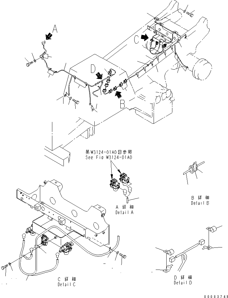 Жгут проводов 561-88-66211 KOMATSU