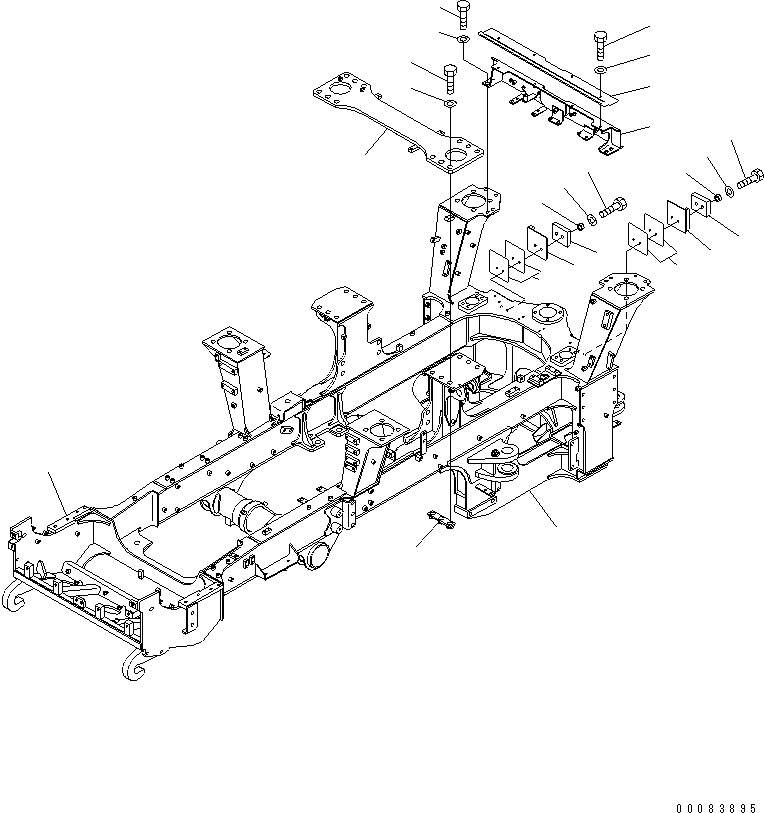 Рама 56D-84-11990 KOMATSU