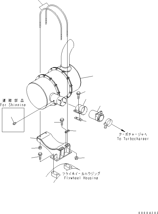 U-образный болт (стремянка) 6738-11-5850 KOMATSU