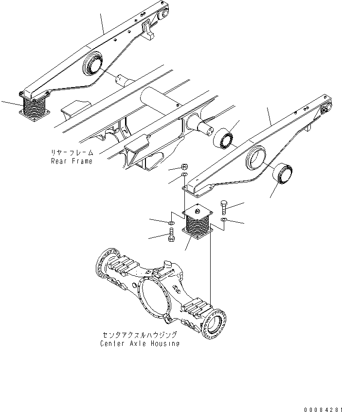 Bar, R.H. 56D-86-26760 KOMATSU