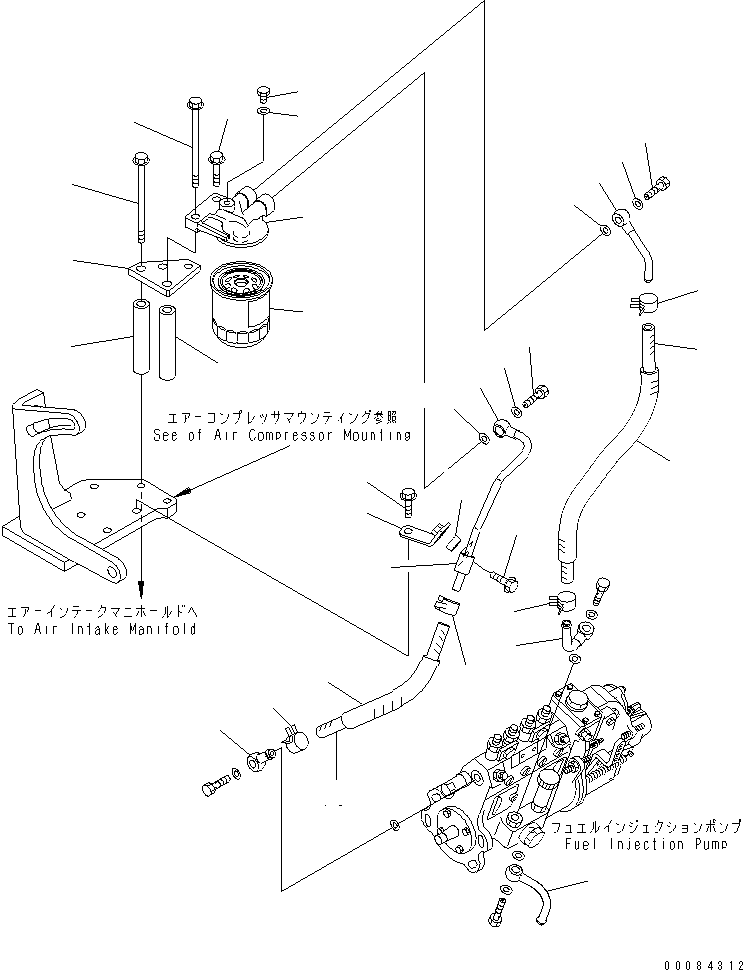 Шланг 07286-01913 KOMATSU