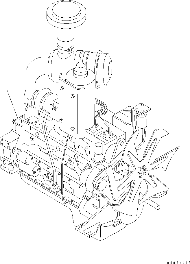 ENGINE, PRODUCTION (F2) 6159-01-AD00 KOMATSU