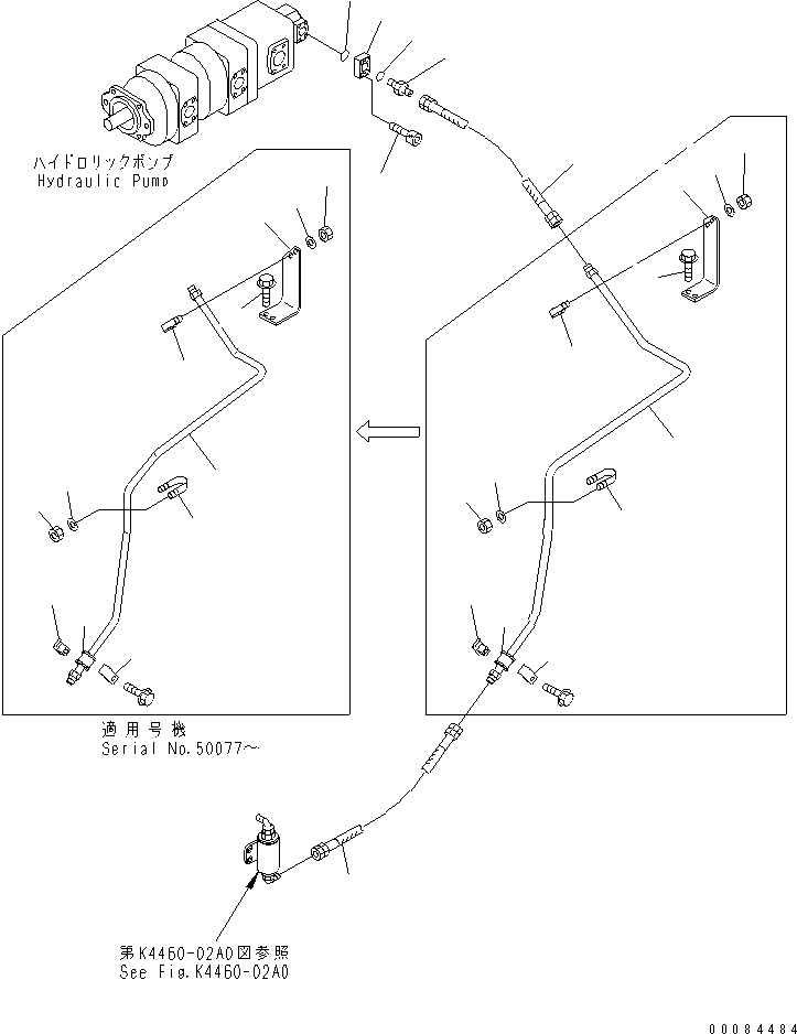Шланг 07086-00508 KOMATSU