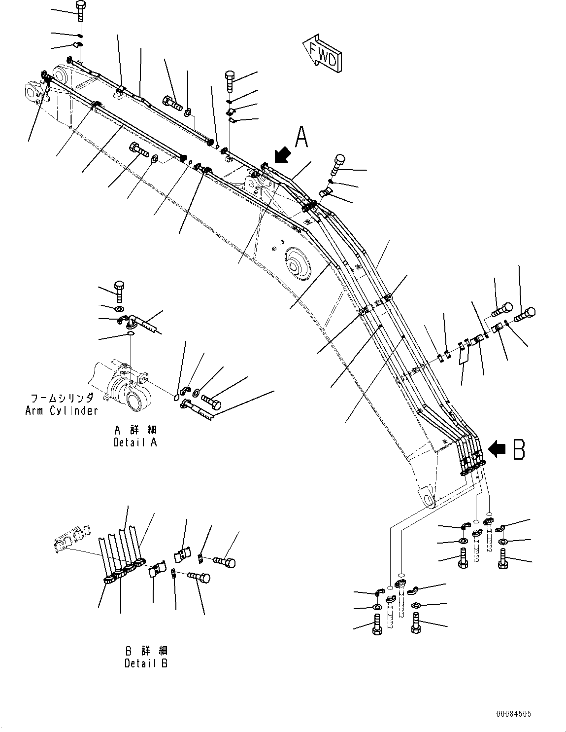 Шланг фланцевого типа 07074-006A7 KOMATSU