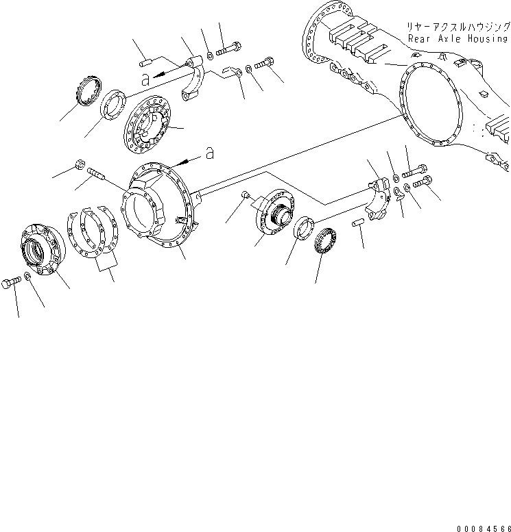 REAR AXLE ASS'Y 56C-22-10002 KOMATSU