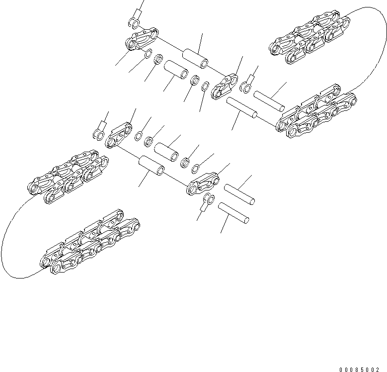 Track Link Assembly 17A-32-00120 KOMATSU
