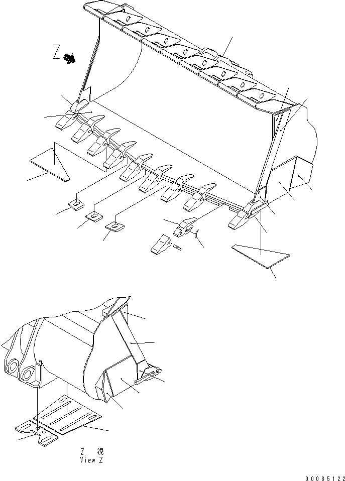 Пластина правая (сварная) 427-831-2140 KOMATSU