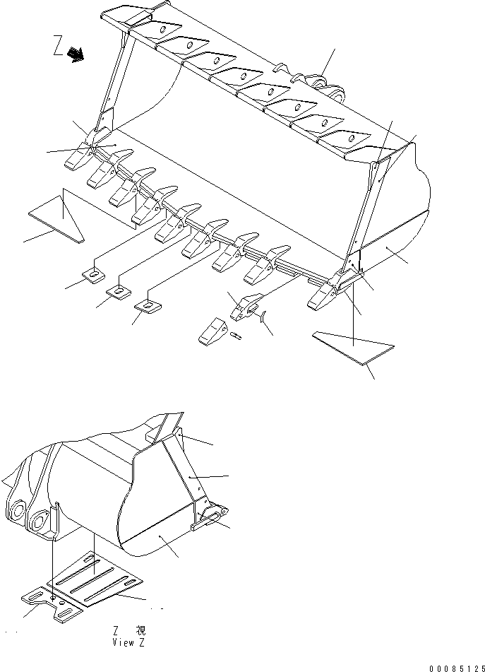 Пластина правая (сварная) 427-T67-2140 KOMATSU