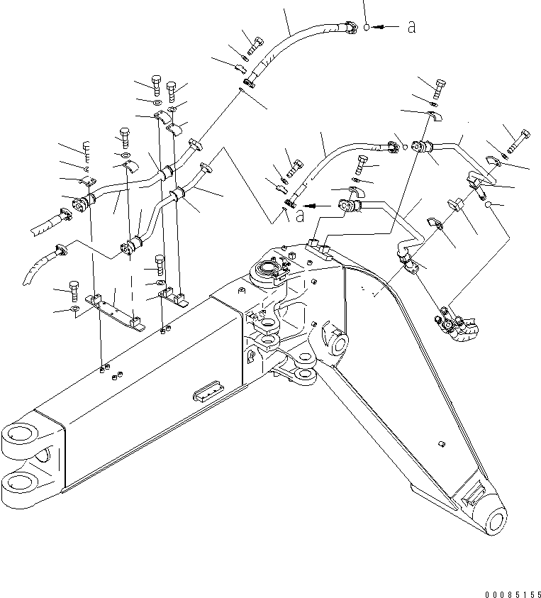 Шланг 22B-70-29370 KOMATSU