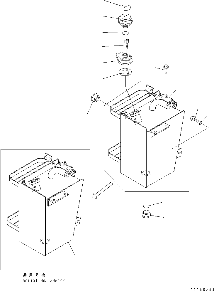 HYDRAULIC TANK,HYDRAULIC 415-60-25121 KOMATSU
