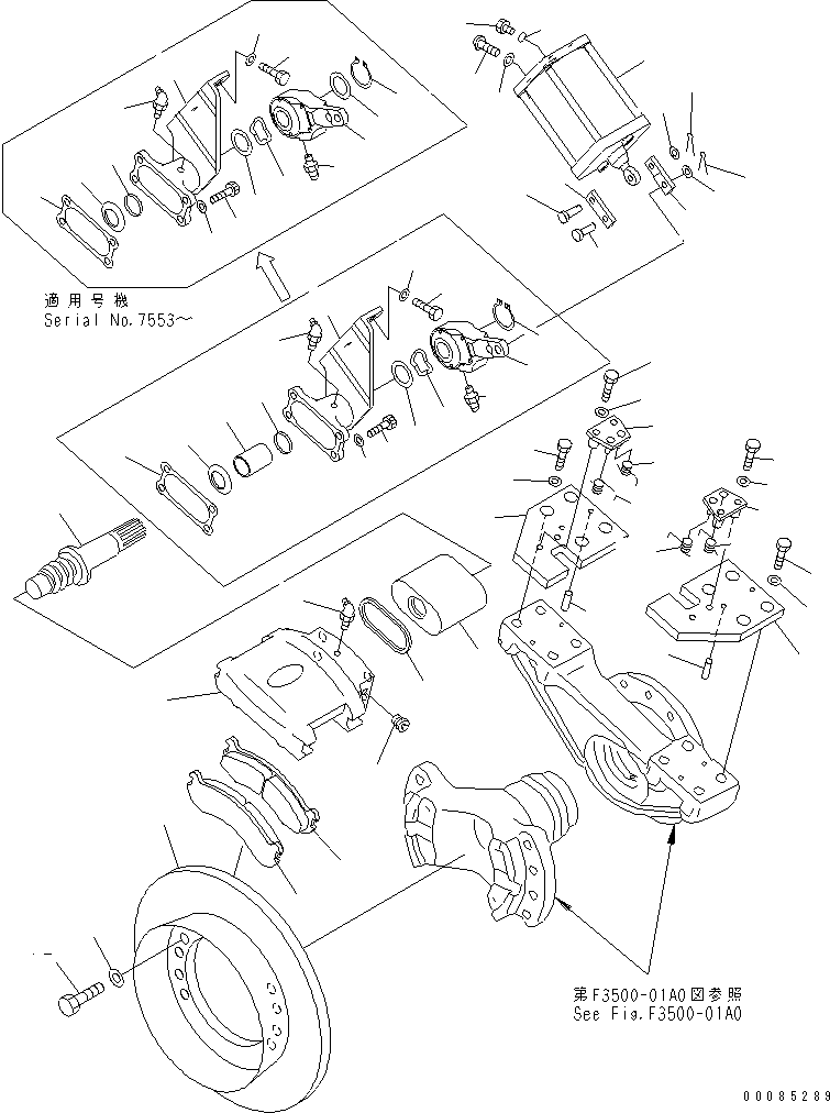 Brake Subassembly 566-34-82102 KOMATSU