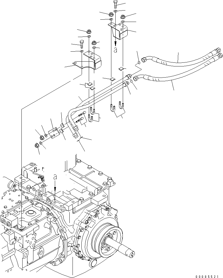 Шланг с торцевым уплотнением 02766-005A7 KOMATSU
