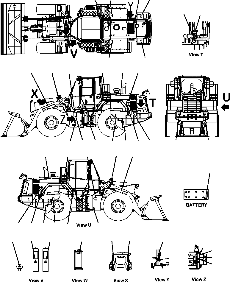 Plate, Machine Model, WA470 421-93-42250 KOMATSU