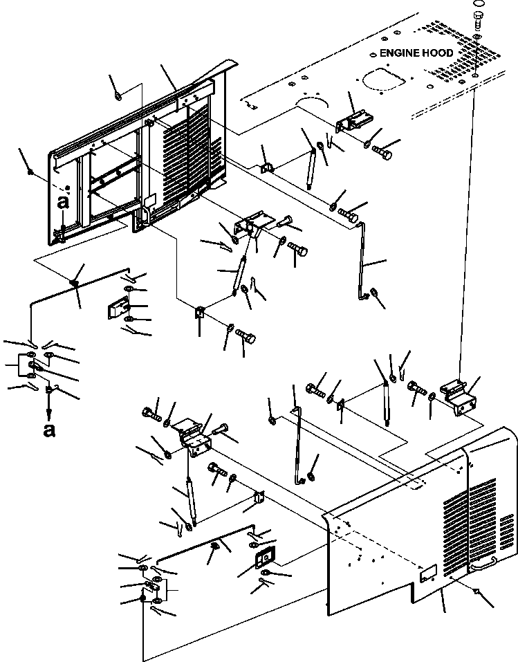 DOOR, L.H 421-54-A3370 KOMATSU