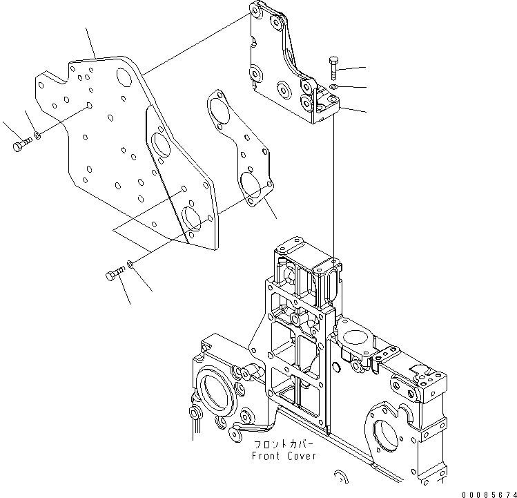 Plate, Hanger 6261-21-3981 KOMATSU