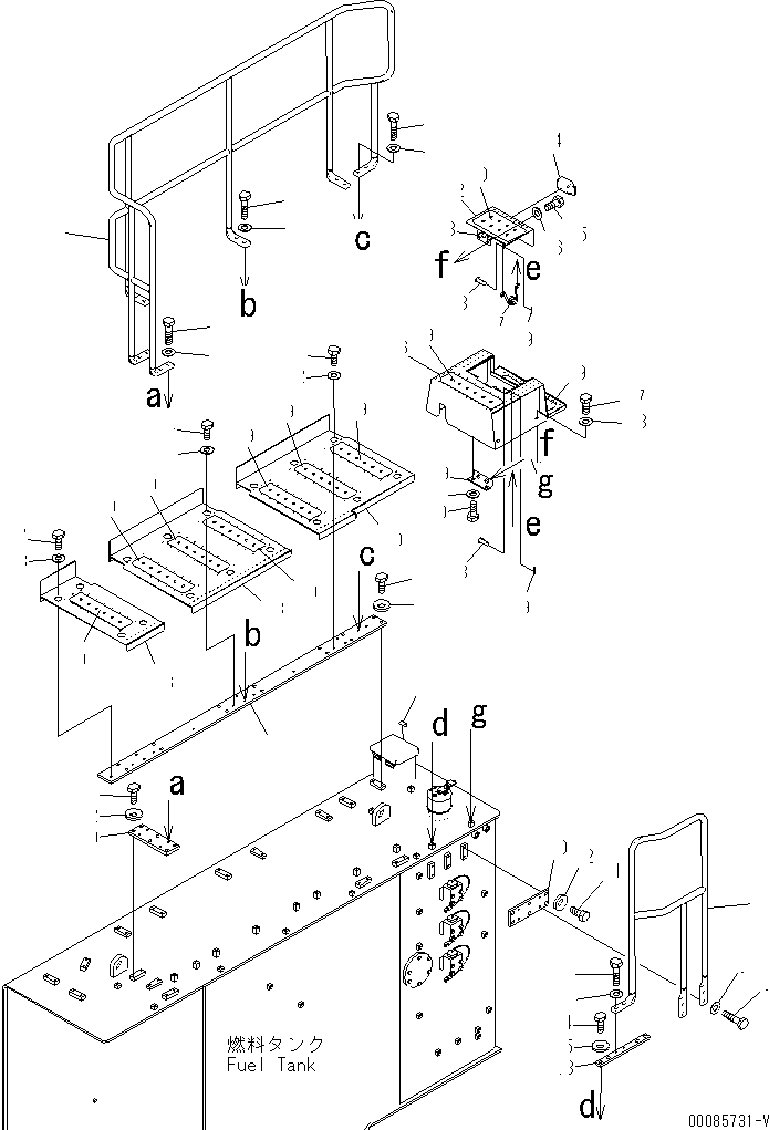Поручень 21T-53-32461 KOMATSU