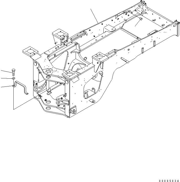 REAR FRAME,REAR 424-46-42301 KOMATSU