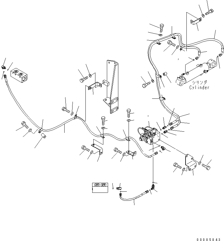 Шланг с торцевым уплотнением 02766-00223 KOMATSU