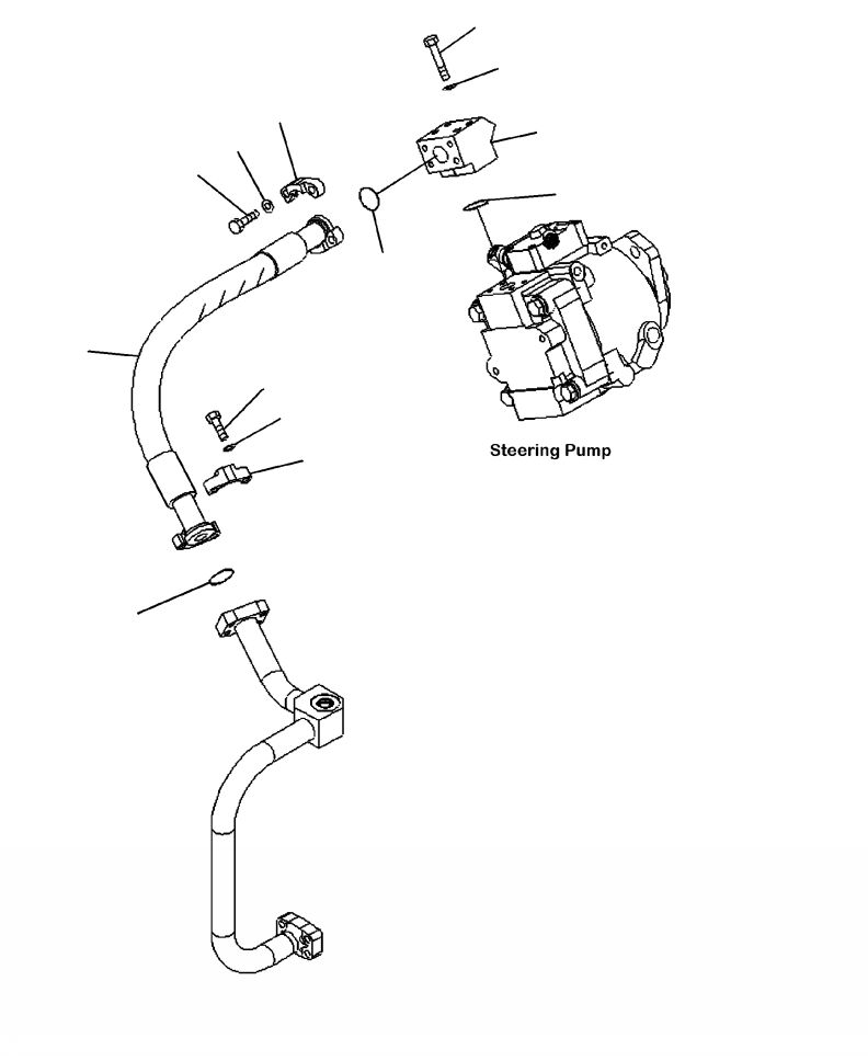 Шланг фланцевого типа 07099-010A9 KOMATSU