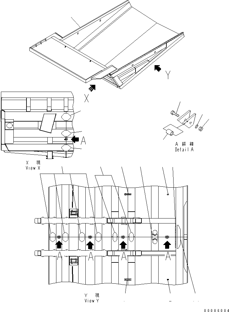Кронштейн сварной 561-74-61440 KOMATSU