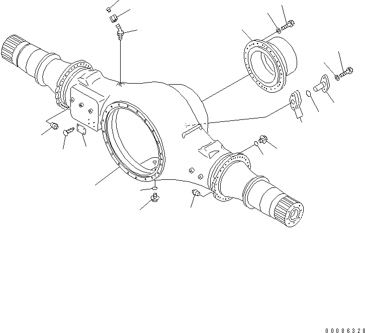 Axle Assembly, Rear 427-23-20402 KOMATSU