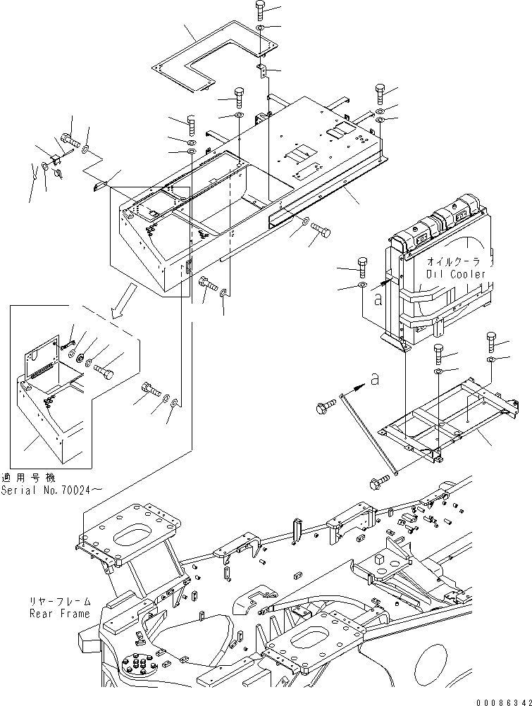 FLOOR FRAME,R.H. 427-S05-5430 KOMATSU