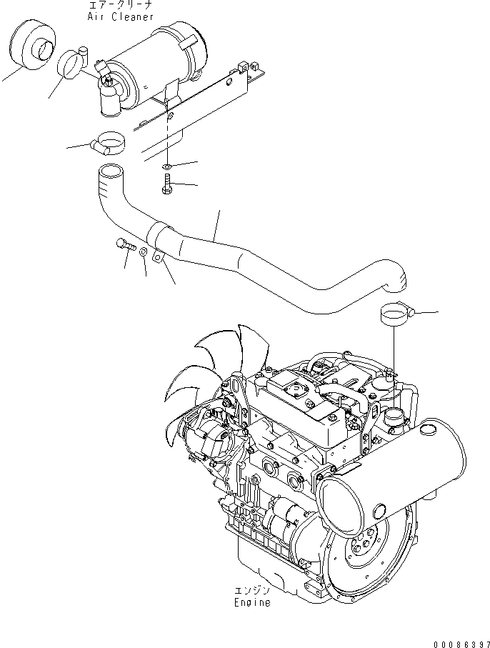 Pre-cleaner 22L-01-31510 KOMATSU