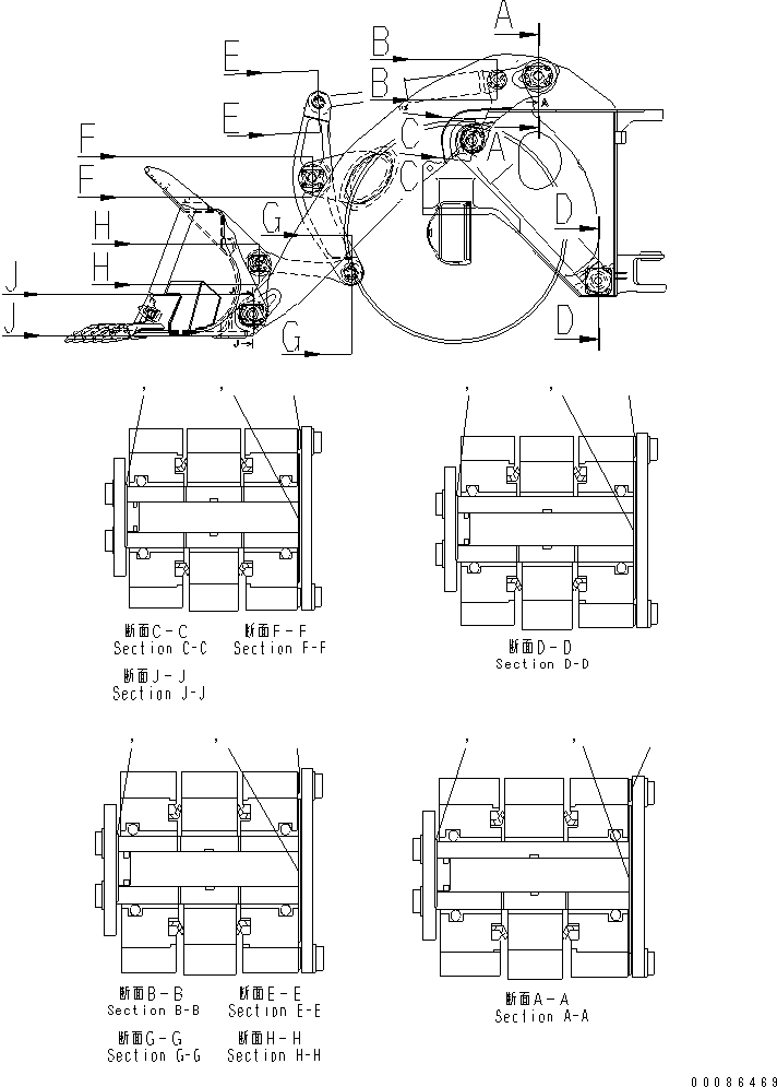 Регулировочная прокладка 0.5мм 42C-70-12920 KOMATSU
