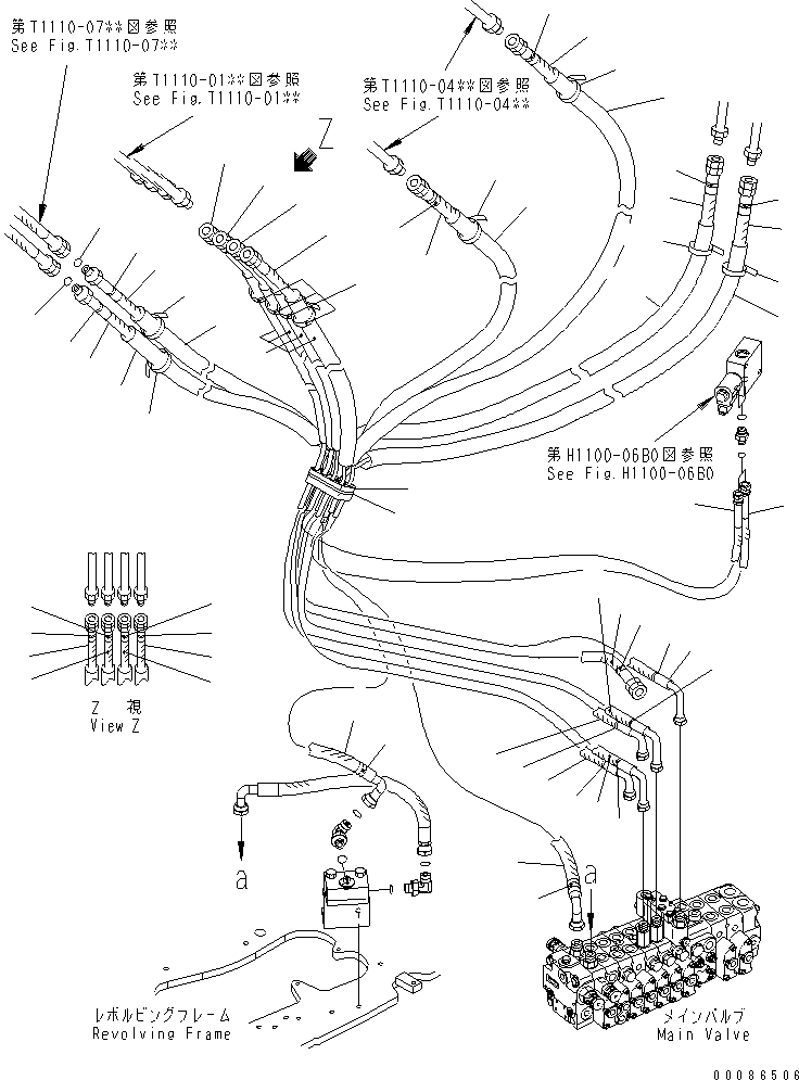 шланг 02765-00233 KOMATSU