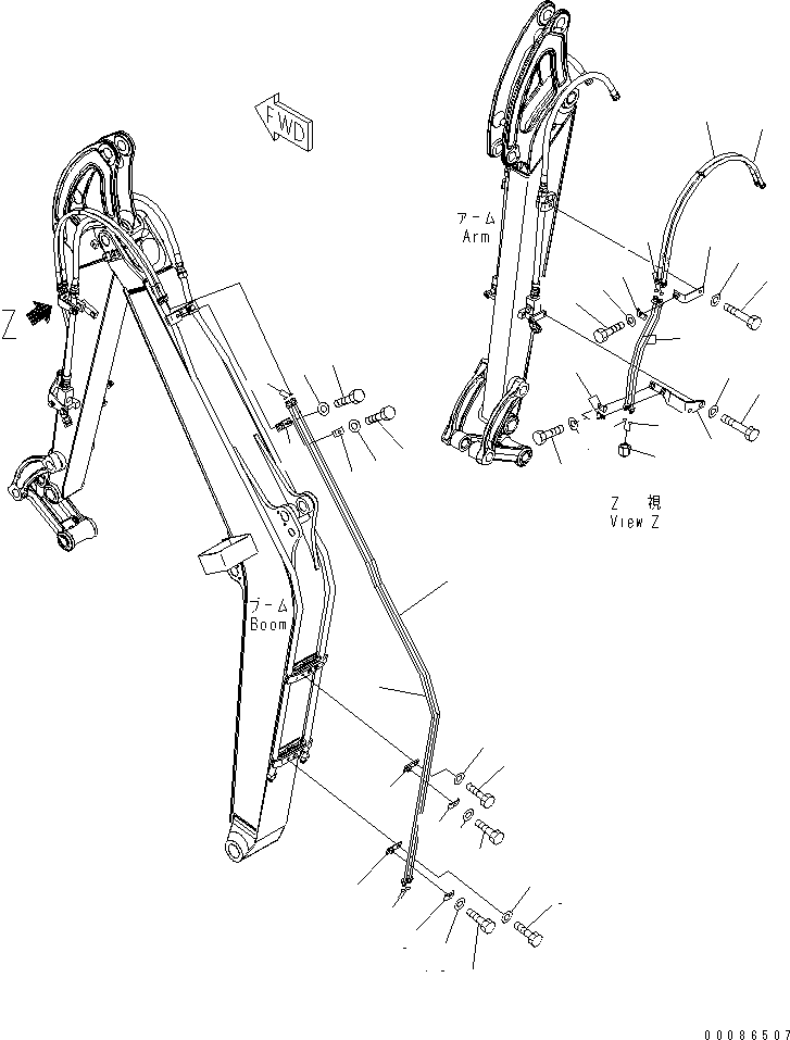 Шланг с торцевым уплотнением 02765-002A8 KOMATSU
