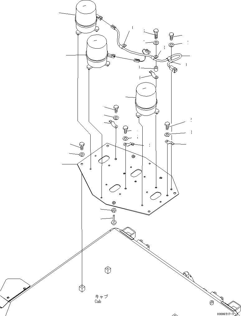 Lamp Assembly, Working, Yellow 154-969-4630 KOMATSU