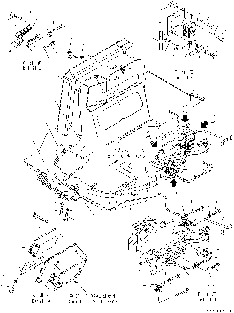Жгут проводов 14X-06-25250 KOMATSU