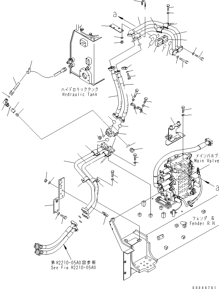 Шланг фланцевого типа 07099-010A5 KOMATSU