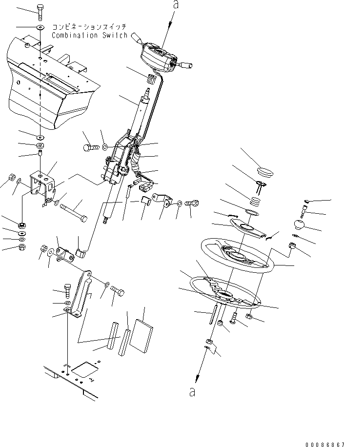 COLUMN ASS'Y 419-40-32111 KOMATSU