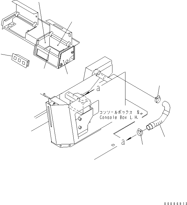 Воздушный шланг 42C-07-13850 KOMATSU
