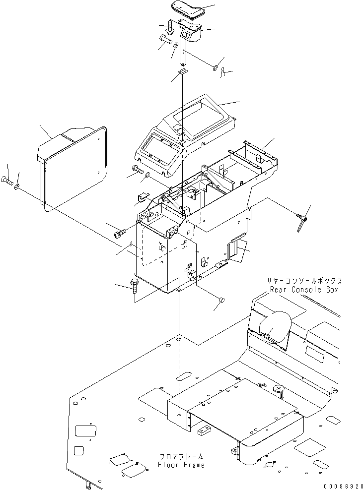 BOX,R.H. 42C-54-12160 KOMATSU
