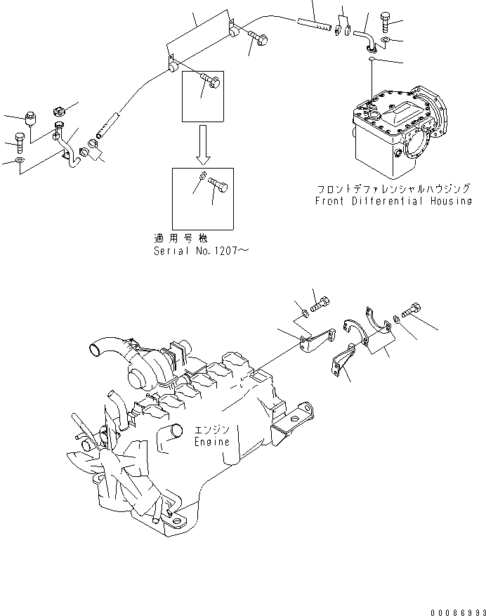 Ограждение 56B-89-22191 KOMATSU