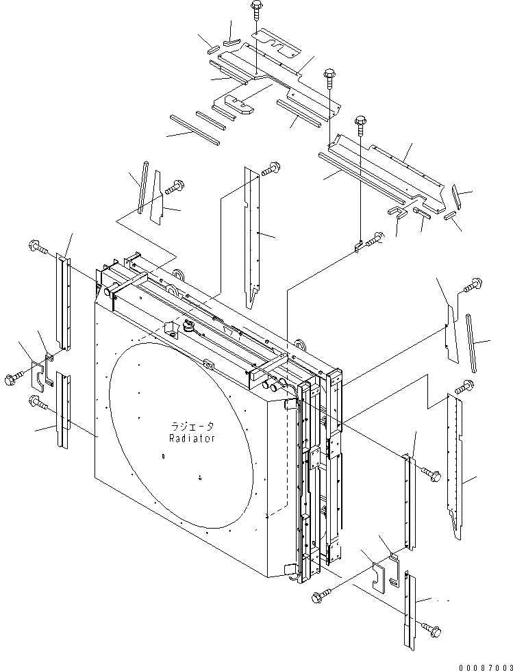 BAFFLE,L.H. 42C-03-13331 KOMATSU