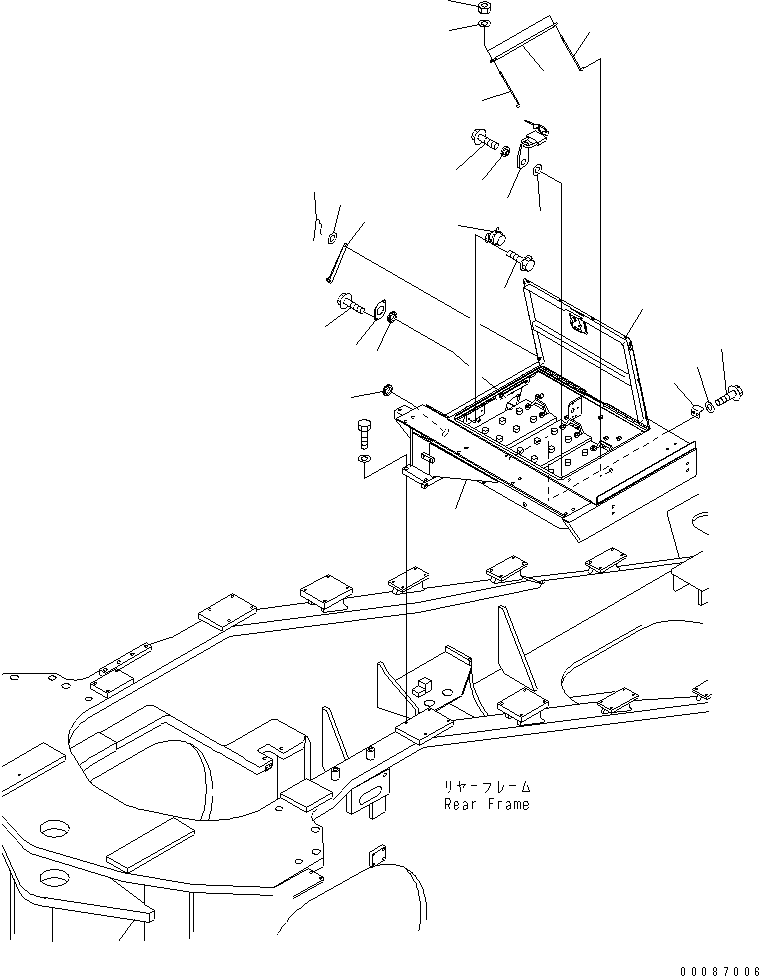 BATTERY BOX,L.H. 42C-06-14170 KOMATSU