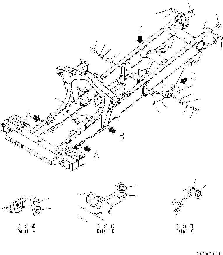 FRAME SEAT ASS'Y 566-46-8H100 KOMATSU