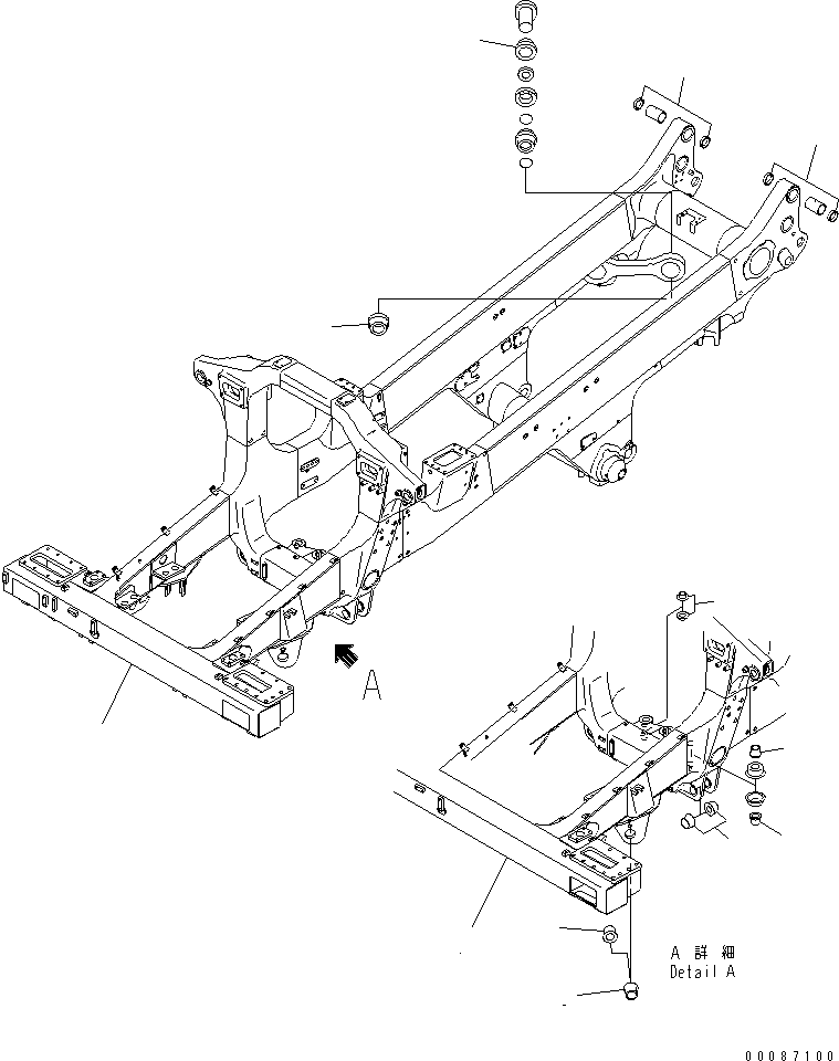FRAME SUB ASS'Y 569-46-8X161 KOMATSU
