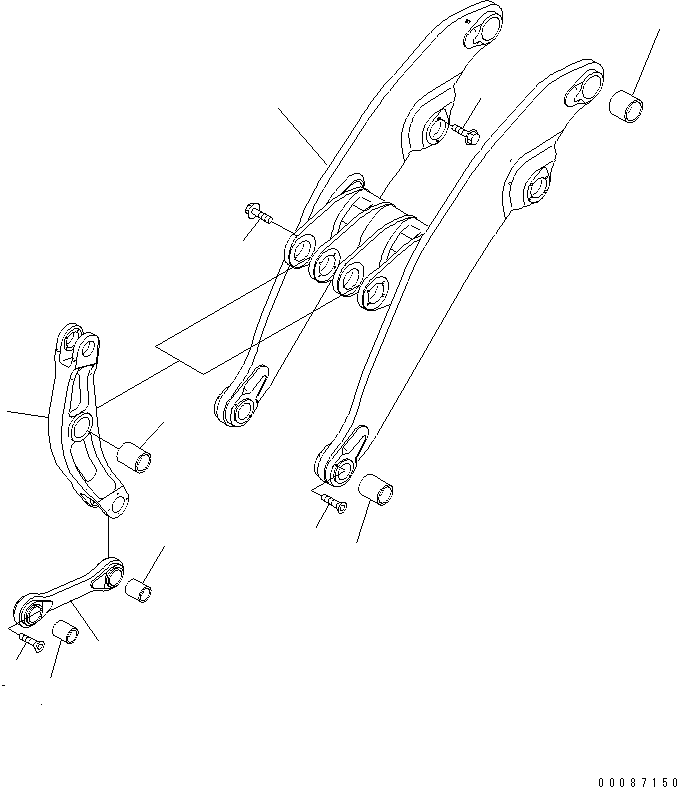 BELLCRANK ASS'Y 42C-70-11034 KOMATSU