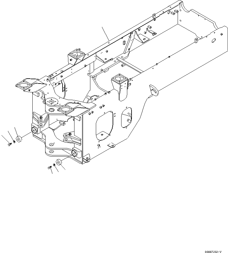 Задняя рама 418-Z84-1253 KOMATSU