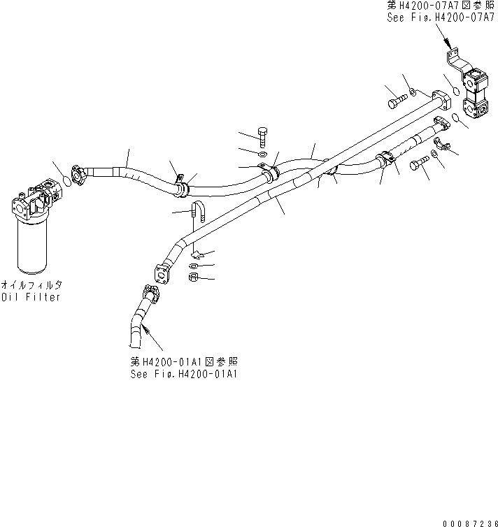 Трубка 418-Z84-1210 KOMATSU