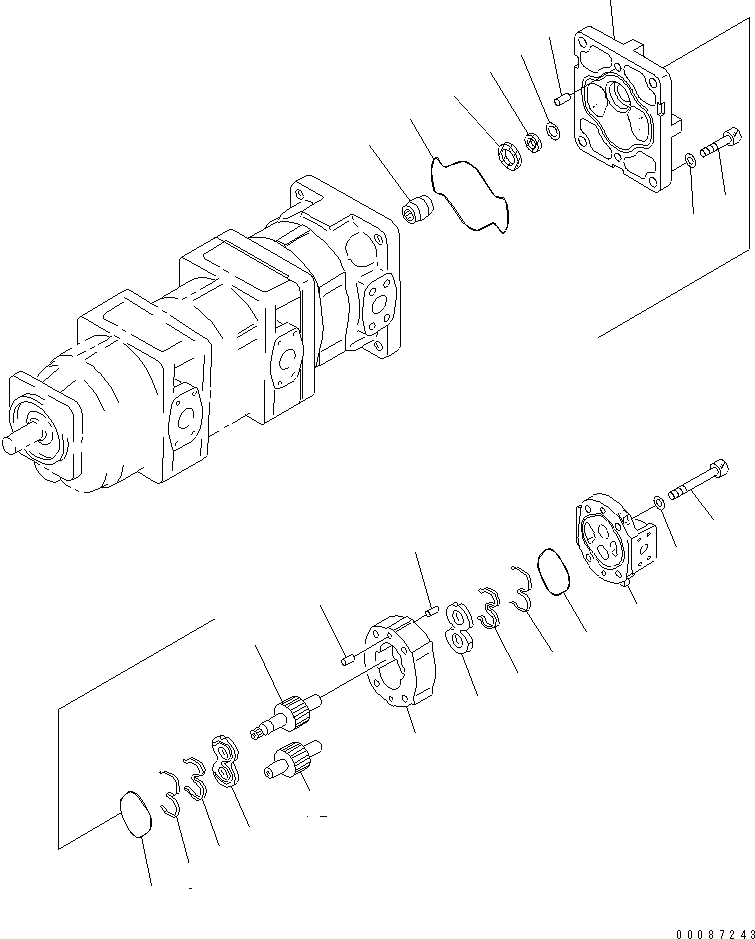 Болт с внутренним шестигранником 01252-61495 KOMATSU