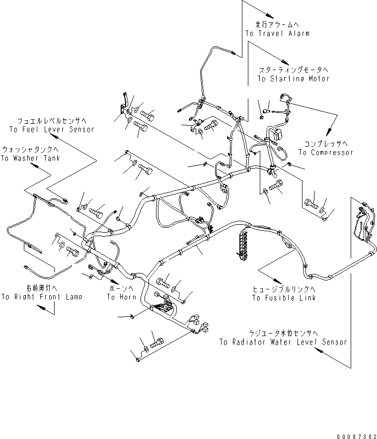 Жгут проводов 21K-06-72520 KOMATSU